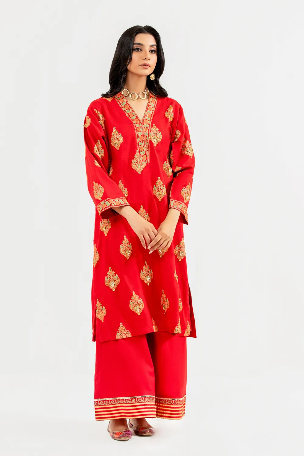 2 PC Stitched | Jacquard Shirt   Trouser