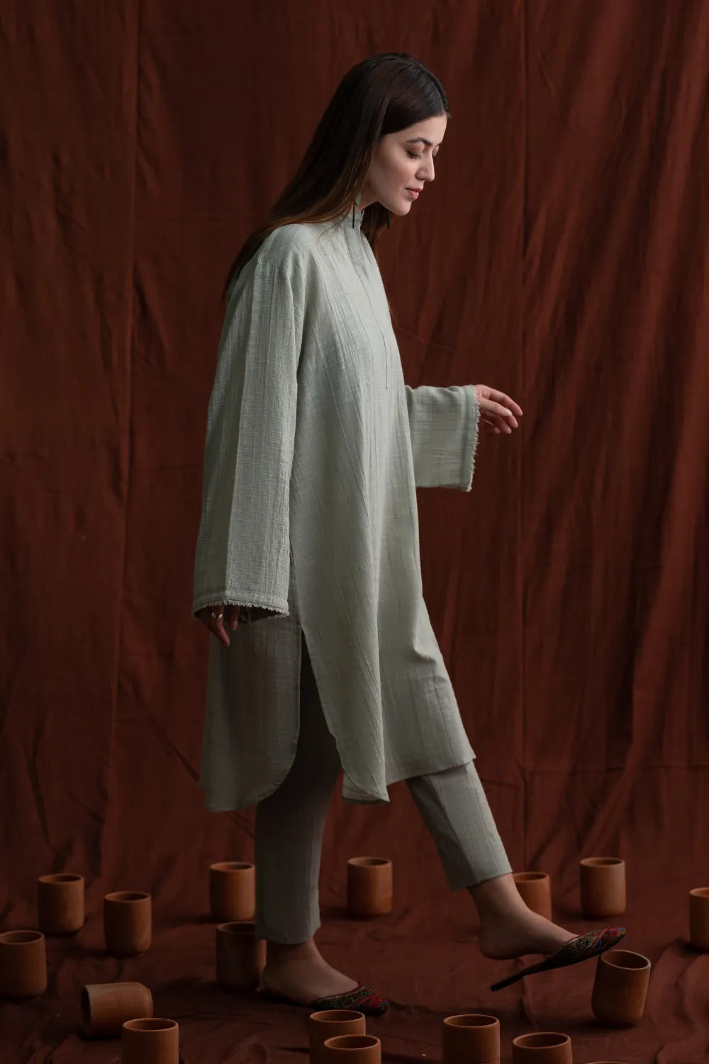 2 PC Stitched | Jacquard Shirt   Trouser