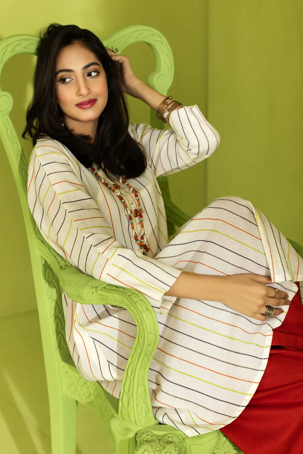 2 PC Stitched | Jacquard Shirt   Trouser