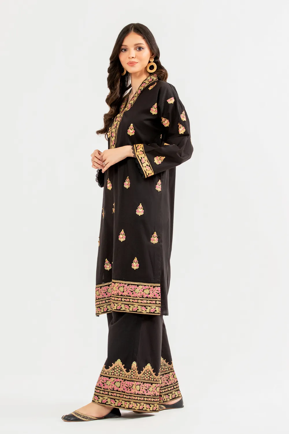 2 PC Stitched | Jacquard Shirt   Trouser