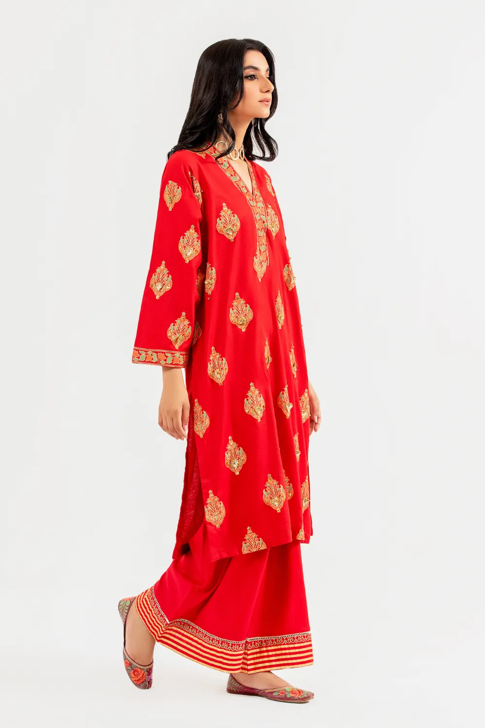 2 PC Stitched | Jacquard Shirt   Trouser