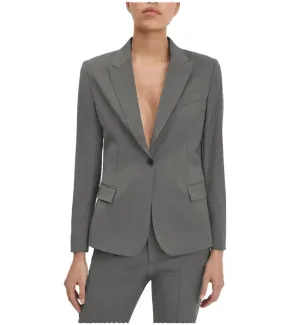 2 Pieces Single Button Notch Lapel Women Suit (Blazer Pants)