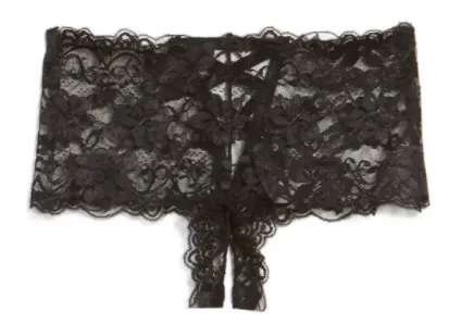 2025 Goodnight Kiss Lace Boyshort | Black