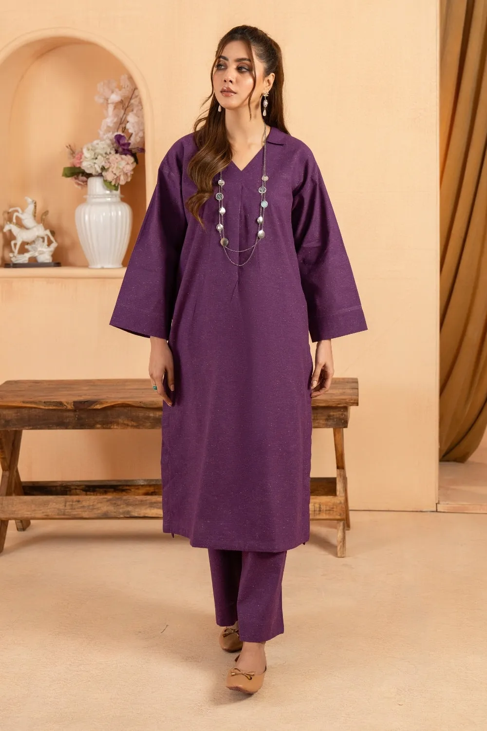 2PC Stitched |Khaddar Suit