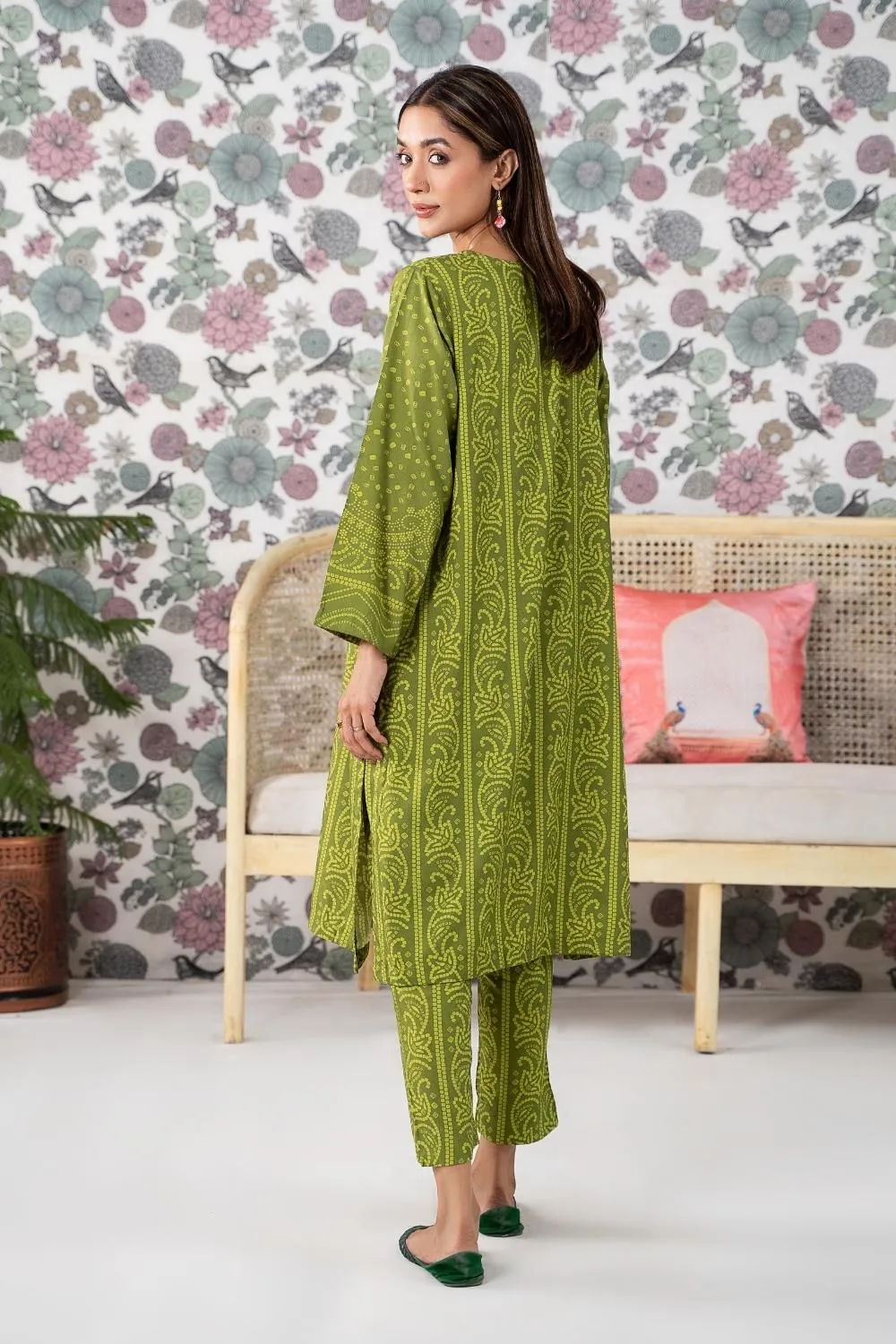 2PC Stitched | Printed Jacquard Suit