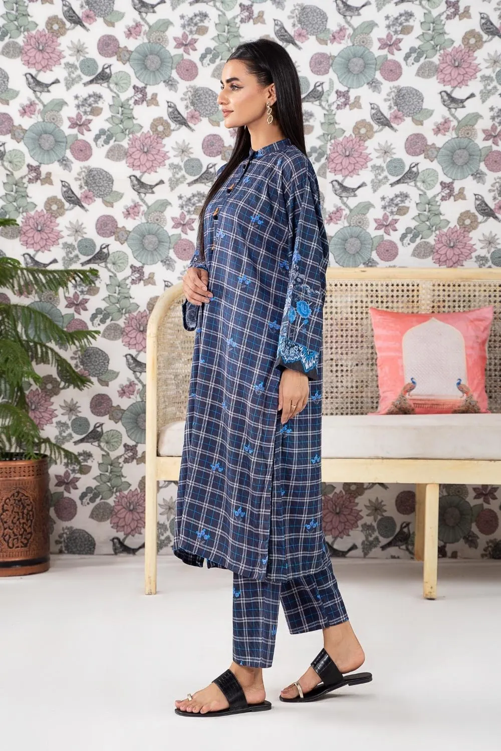 2PC Stitched | Printed Jacquard Suit