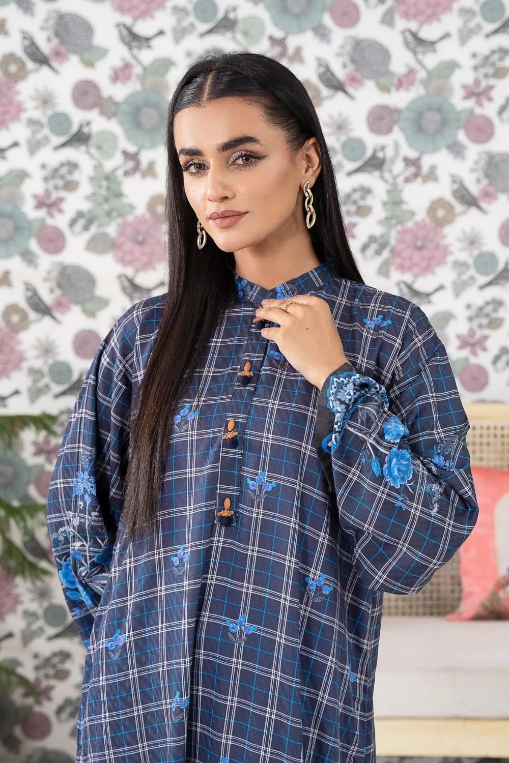 2PC Stitched | Printed Jacquard Suit