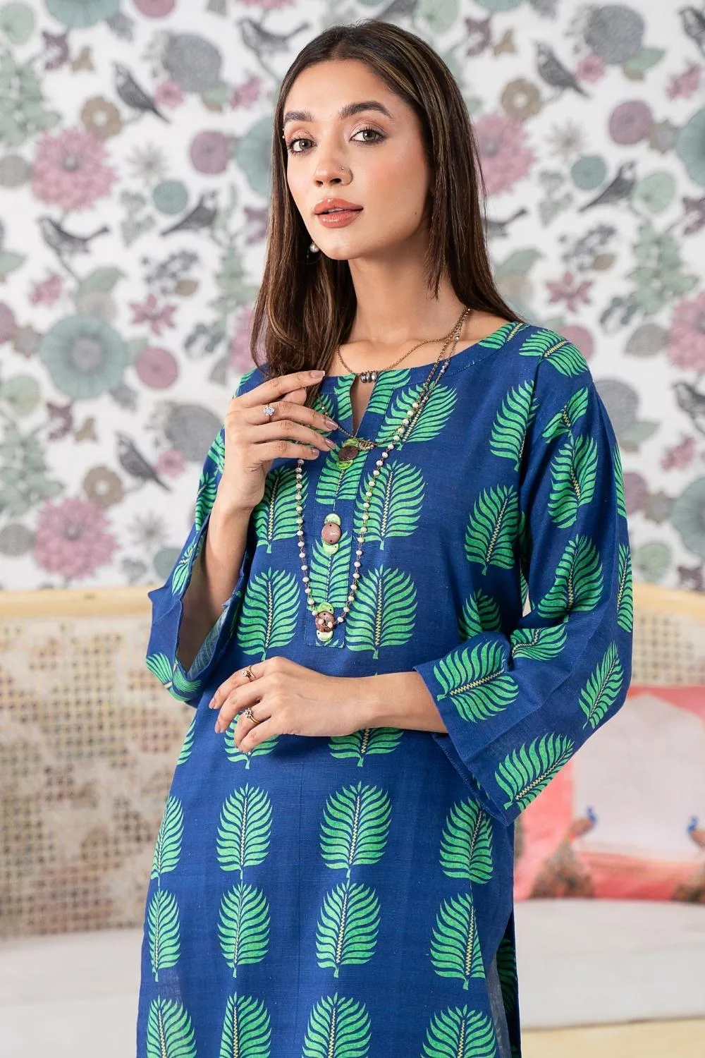 2PC Stitched |Printed Khaddar Suit