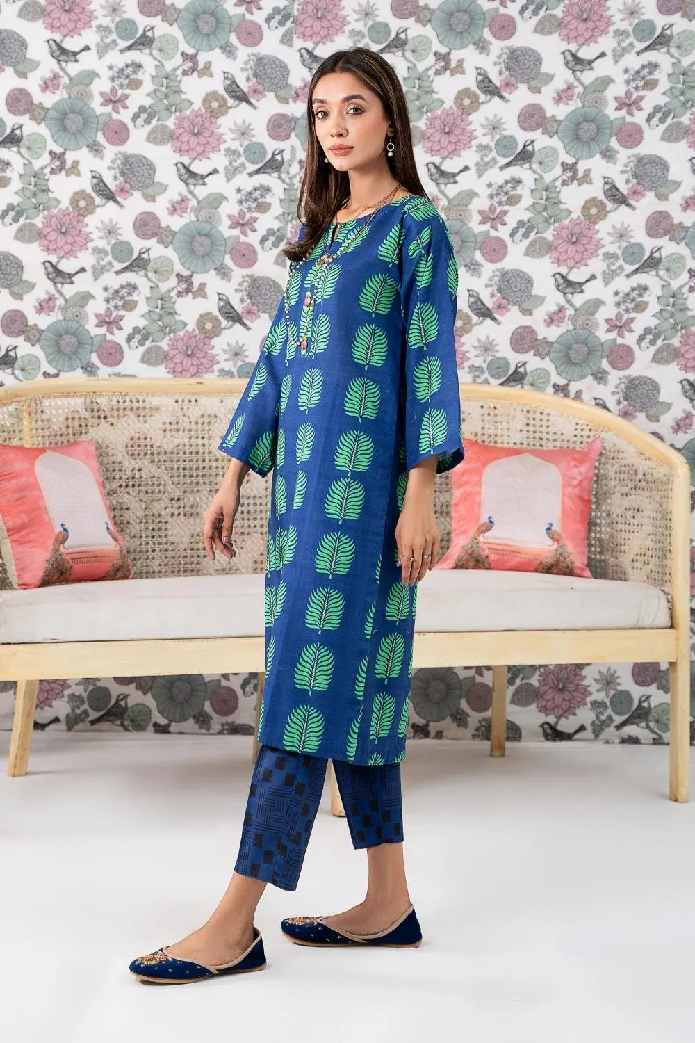2PC Stitched |Printed Khaddar Suit