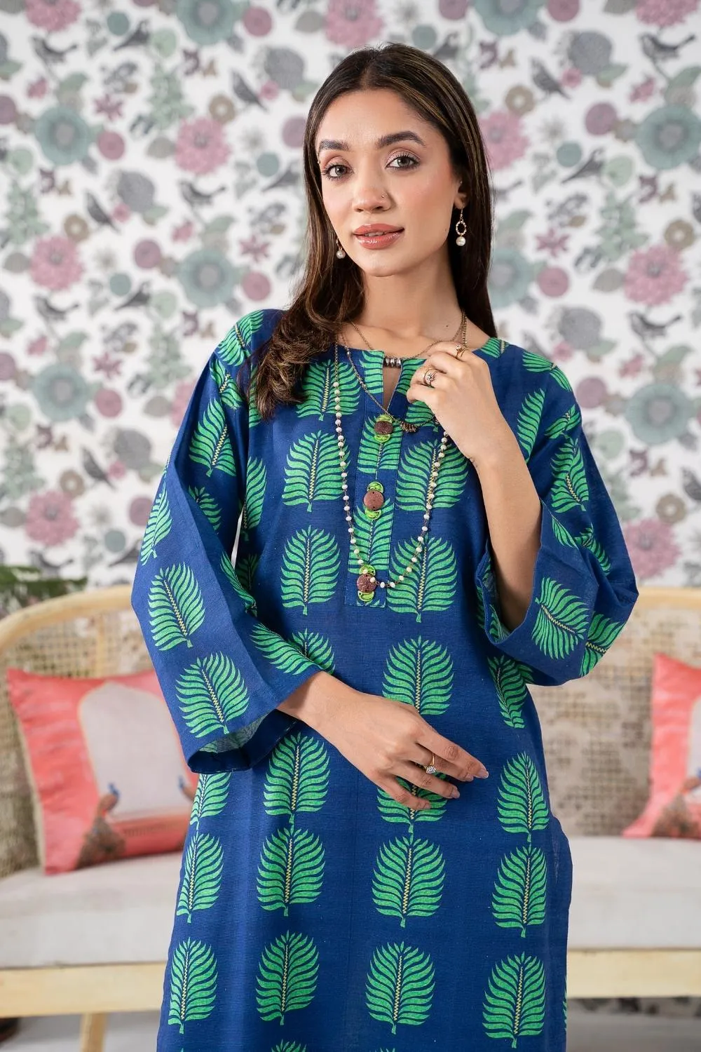 2PC Stitched |Printed Khaddar Suit