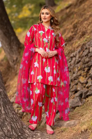 3 PC STITCHED | PRINTED LAWN SUIT