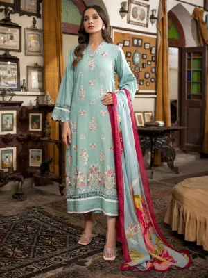 3 Piece Texture Lawn Suit-Embroidered (Unstitched) | Lime Light Women Eid Collection 2023