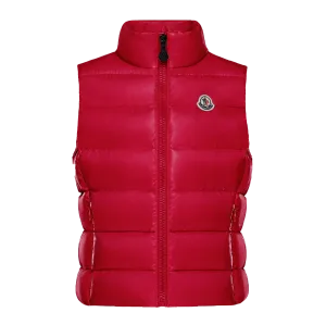 [5y] MONCLER GHANY Kids Waterproof Puffer Vest in Fuchsia