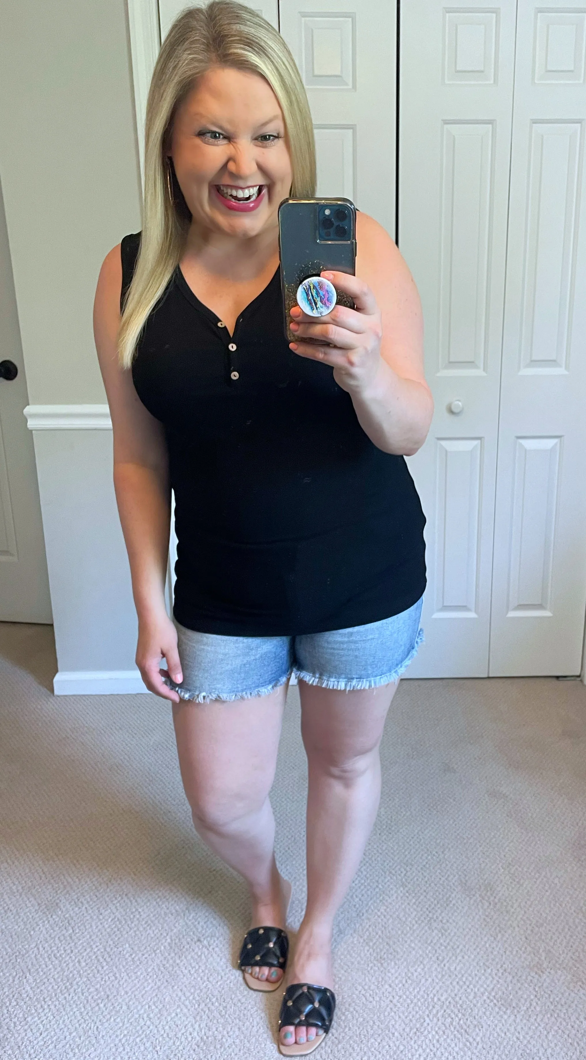 Addison Henley Tank in Black