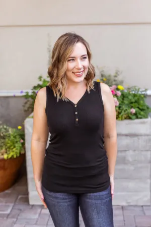 Addison Henley Tank in Black