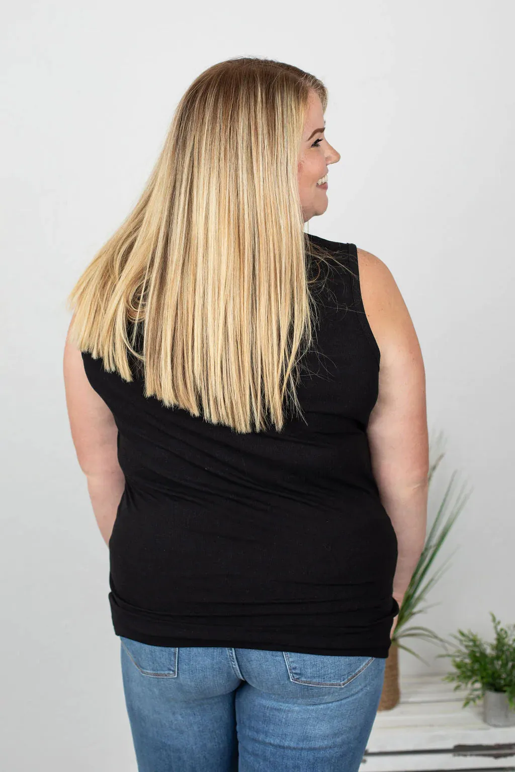 Addison Henley Tank in Black