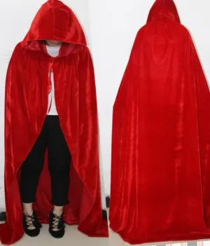 Adult Witch Long Purple Green Red Black Cloaks Hood Cape halloween costumes for women vampire Men gothic scary Fancy cosplay