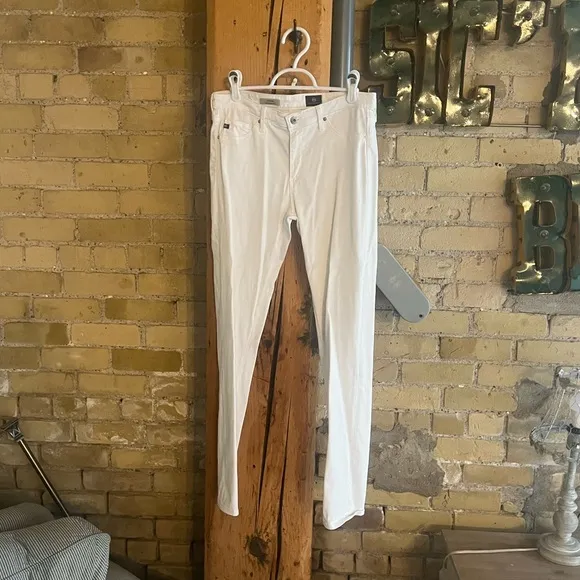 AG Jeans Prima Sateen Mid-Rise Cigarette Pants