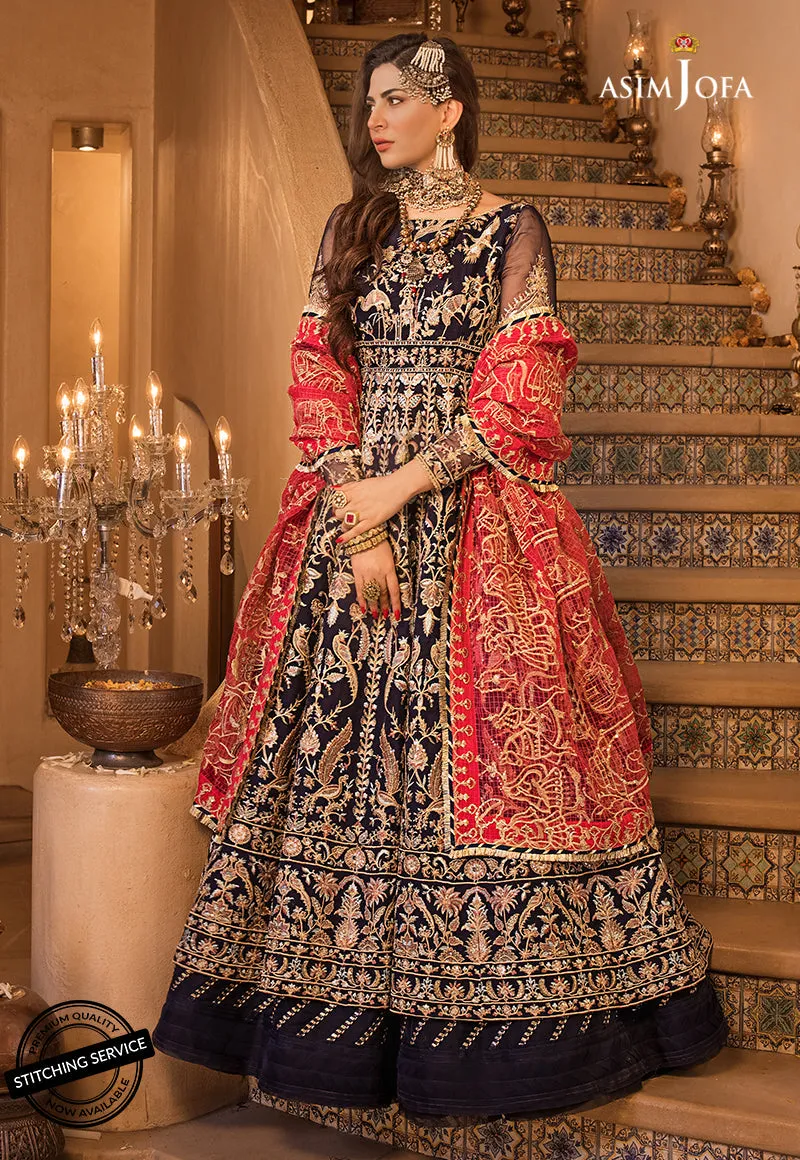 AJBN-02 | Asim Jofa  Baad-e-Naubahar Wedding Collection 2022 | Embroidered Organze Suits
