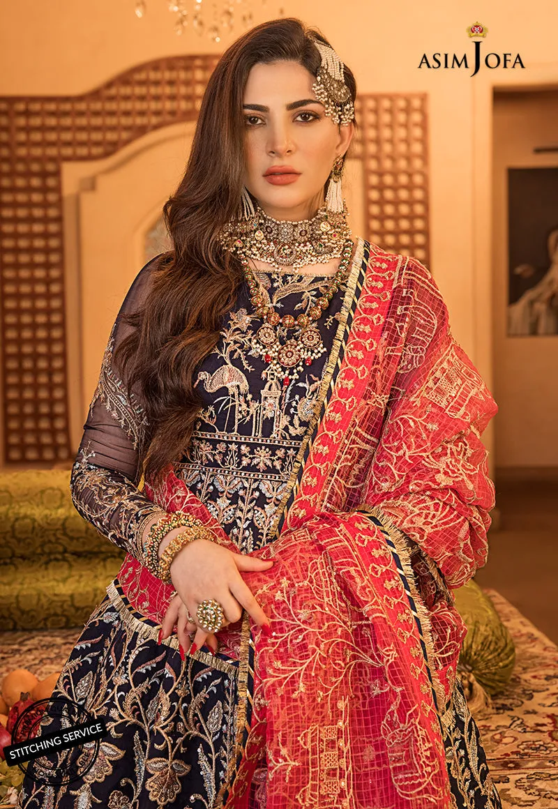 AJBN-02 | Asim Jofa  Baad-e-Naubahar Wedding Collection 2022 | Embroidered Organze Suits