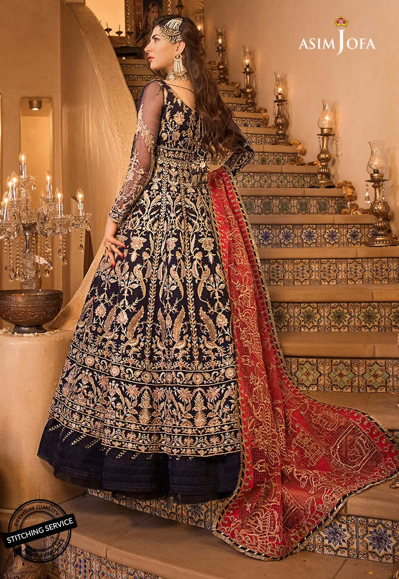 AJBN-02 | Asim Jofa  Baad-e-Naubahar Wedding Collection 2022 | Embroidered Organze Suits