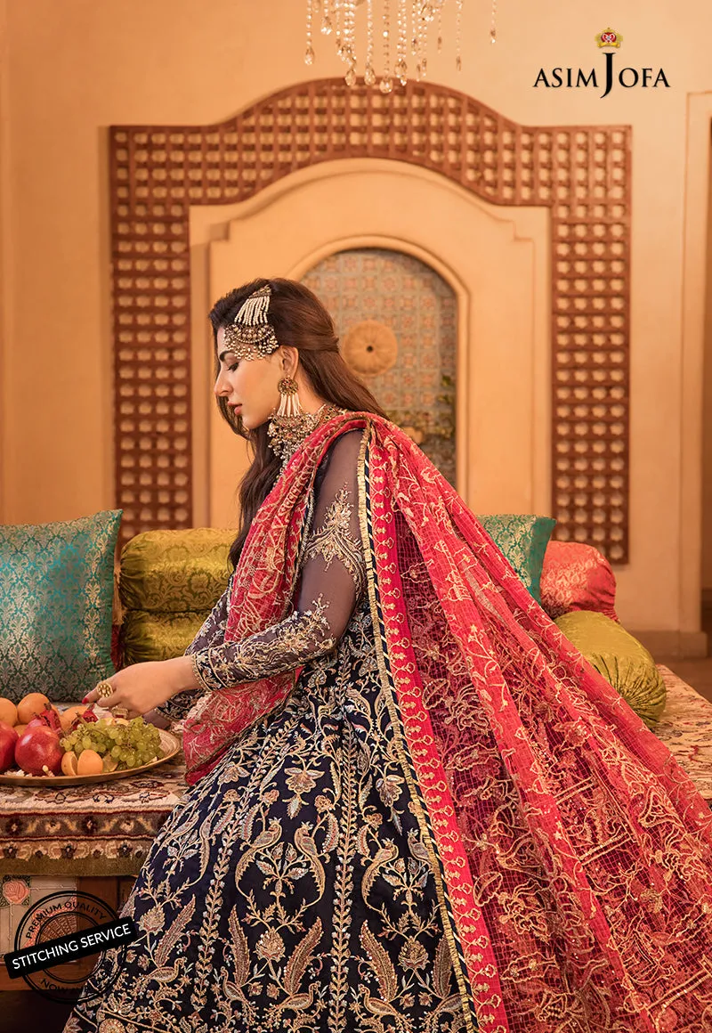 AJBN-02 | Asim Jofa  Baad-e-Naubahar Wedding Collection 2022 | Embroidered Organze Suits