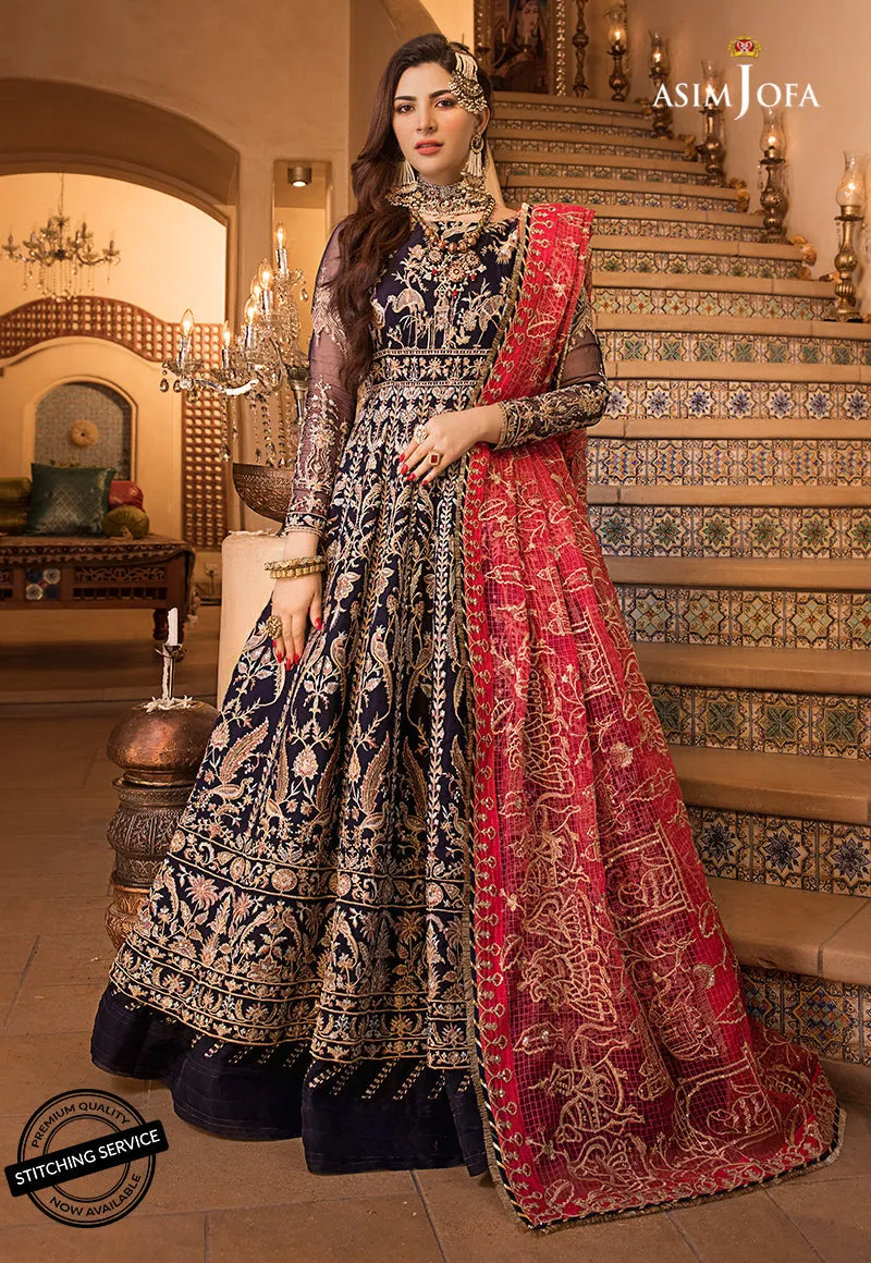 AJBN-02 | Asim Jofa  Baad-e-Naubahar Wedding Collection 2022 | Embroidered Organze Suits
