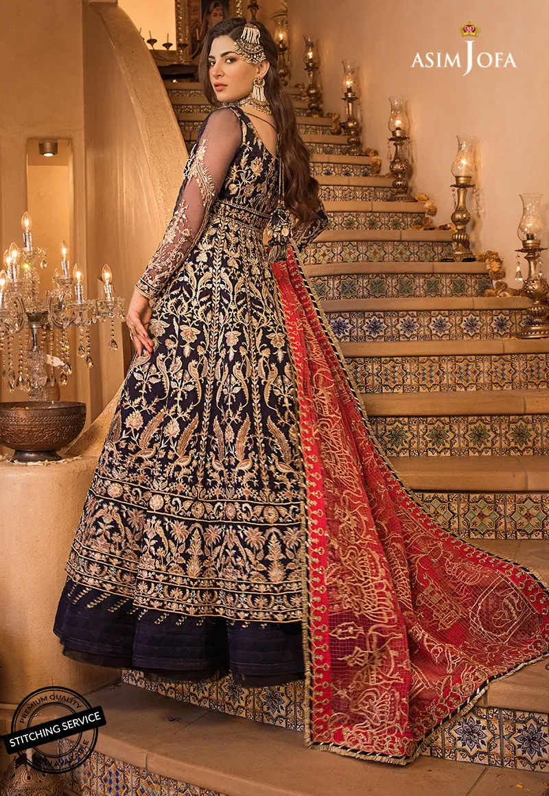 AJBN-02 | Asim Jofa  Baad-e-Naubahar Wedding Collection 2022 | Embroidered Organze Suits