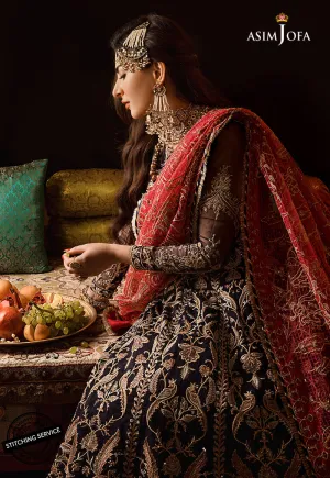 AJBN-02 | Asim Jofa  Baad-e-Naubahar Wedding Collection 2022 | Embroidered Organze Suits