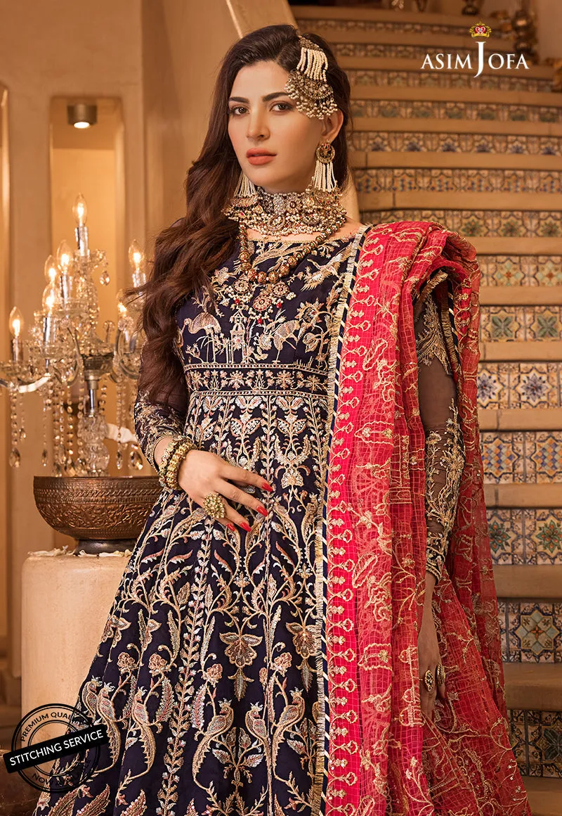 AJBN-02 | Asim Jofa  Baad-e-Naubahar Wedding Collection 2022 | Embroidered Organze Suits