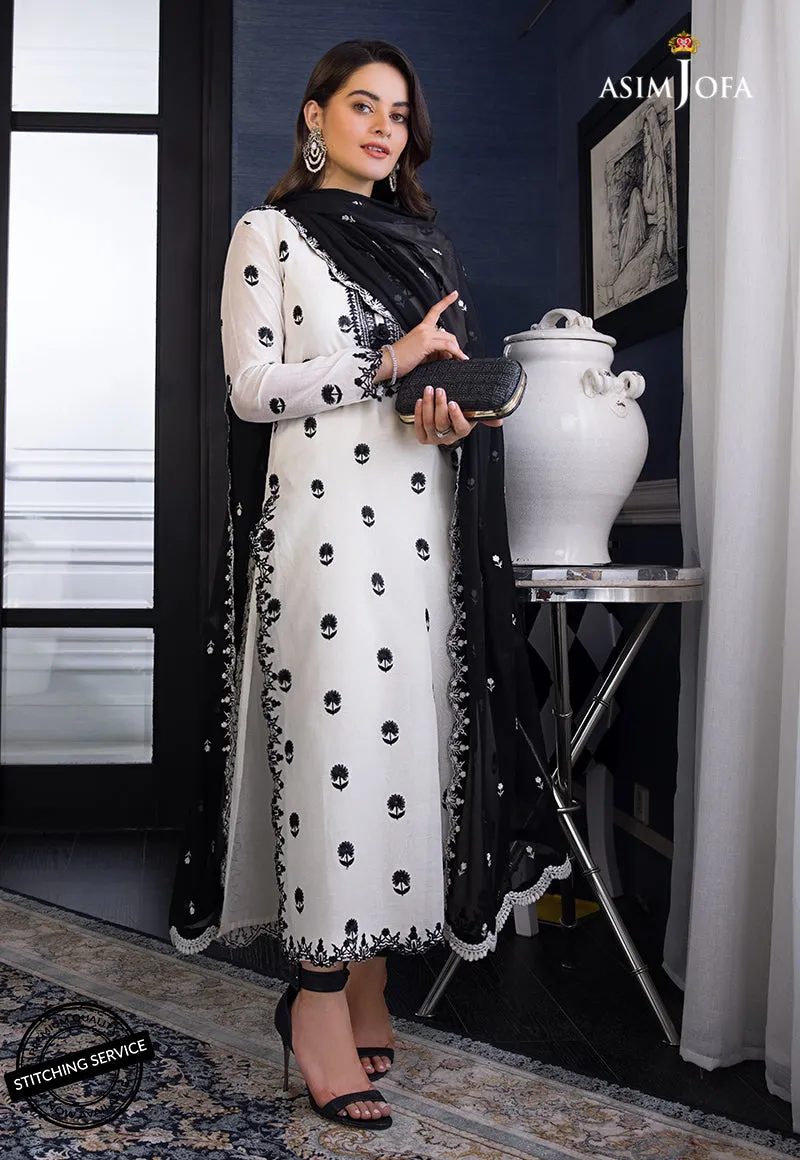 AJIM-22 Asim Jofa The Iqra & Minal Edit Winter Collection 2022 | Unstitched Embroidered Cotton Suits