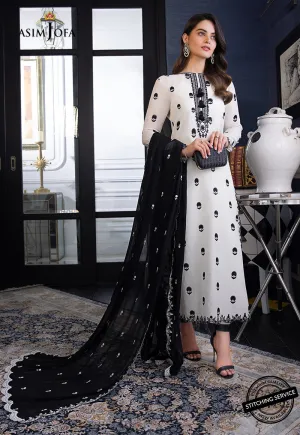 AJIM-22 Asim Jofa The Iqra & Minal Edit Winter Collection 2022 | Unstitched Embroidered Cotton Suits