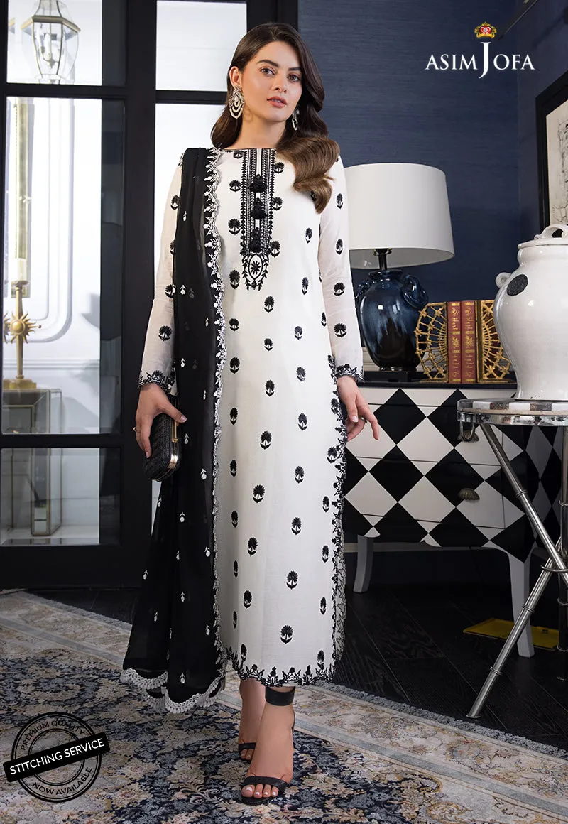 AJIM-22 Asim Jofa The Iqra & Minal Edit Winter Collection 2022 | Unstitched Embroidered Cotton Suits