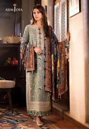 AJK-03 |  Asim Jofa The Syra Edit Kashmiri Embroidered Collection 2022 | Unstitched Embroidered Winter Suits