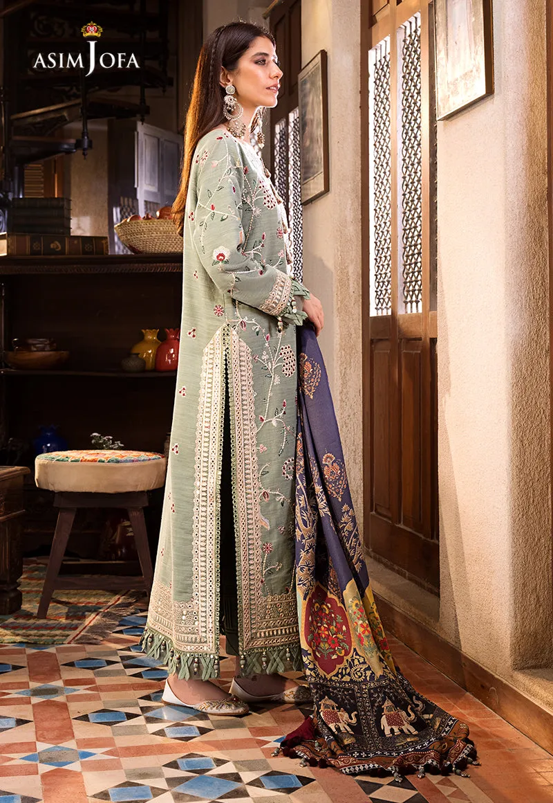 AJK-03 |  Asim Jofa The Syra Edit Kashmiri Embroidered Collection 2022 | Unstitched Embroidered Winter Suits