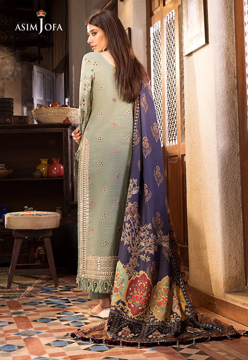 AJK-03 |  Asim Jofa The Syra Edit Kashmiri Embroidered Collection 2022 | Unstitched Embroidered Winter Suits