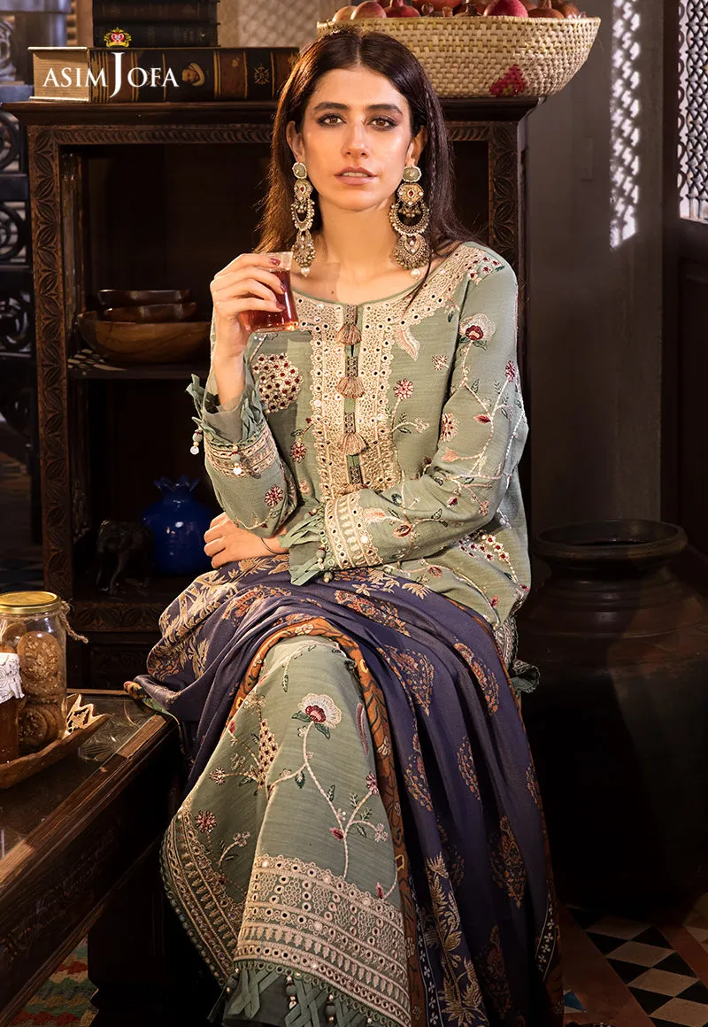 AJK-03 |  Asim Jofa The Syra Edit Kashmiri Embroidered Collection 2022 | Unstitched Embroidered Winter Suits