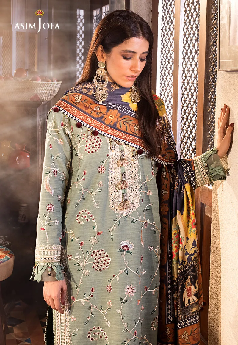 AJK-03 |  Asim Jofa The Syra Edit Kashmiri Embroidered Collection 2022 | Unstitched Embroidered Winter Suits