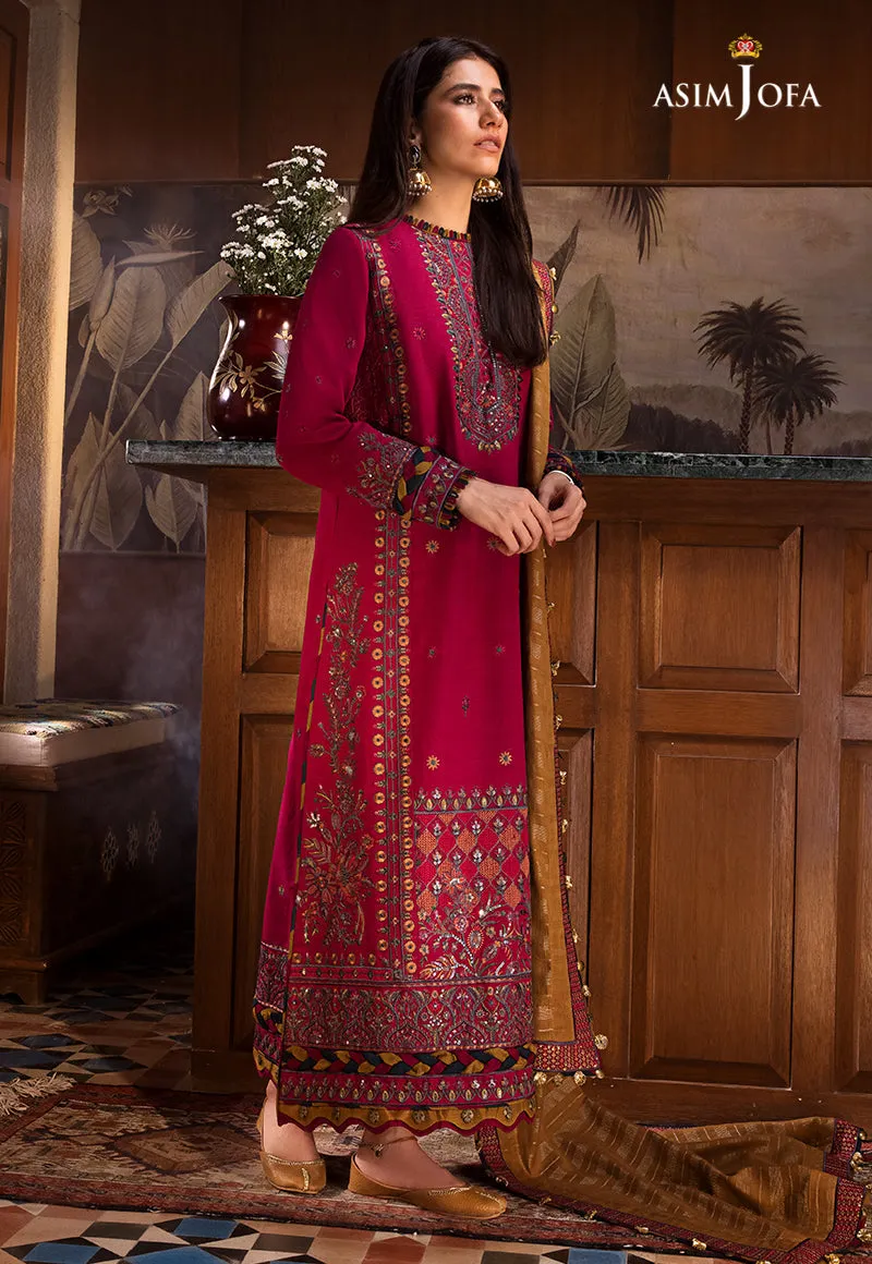 AJK-08 |  Asim Jofa The Syra Edit Kashmiri Embroidered Collection 2022 | Unstitched Embroidered Winter Suits