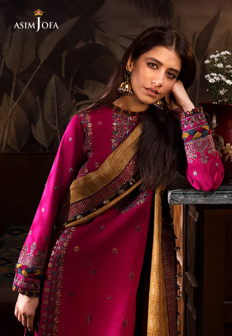 AJK-08 |  Asim Jofa The Syra Edit Kashmiri Embroidered Collection 2022 | Unstitched Embroidered Winter Suits