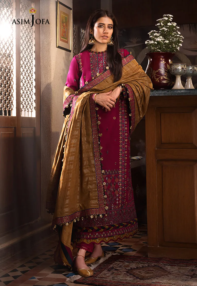 AJK-08 |  Asim Jofa The Syra Edit Kashmiri Embroidered Collection 2022 | Unstitched Embroidered Winter Suits