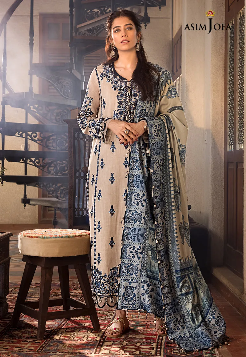 AJK-12 |  Asim Jofa The Syra Edit Kashmiri Embroidered Collection 2022 | Unstitched Embroidered Winter Suits