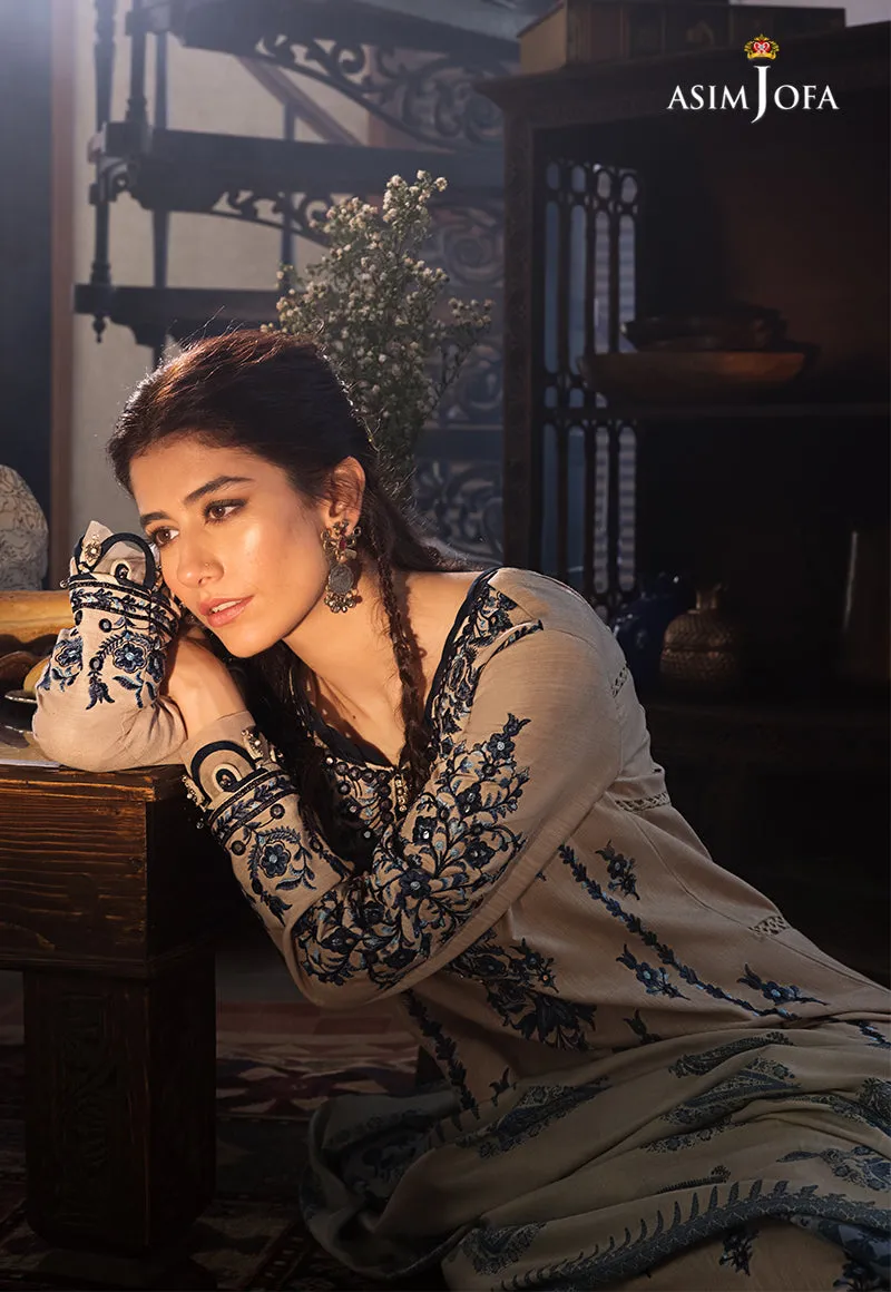 AJK-12 |  Asim Jofa The Syra Edit Kashmiri Embroidered Collection 2022 | Unstitched Embroidered Winter Suits