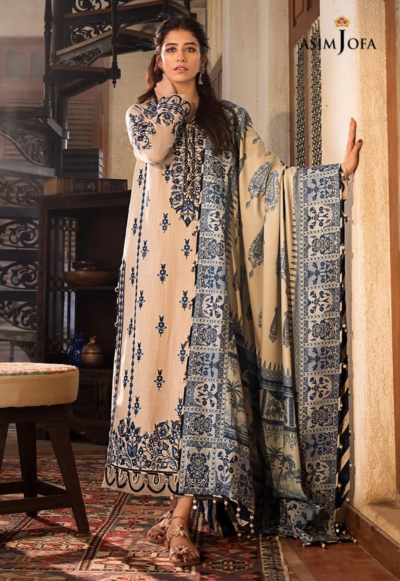 AJK-12 |  Asim Jofa The Syra Edit Kashmiri Embroidered Collection 2022 | Unstitched Embroidered Winter Suits