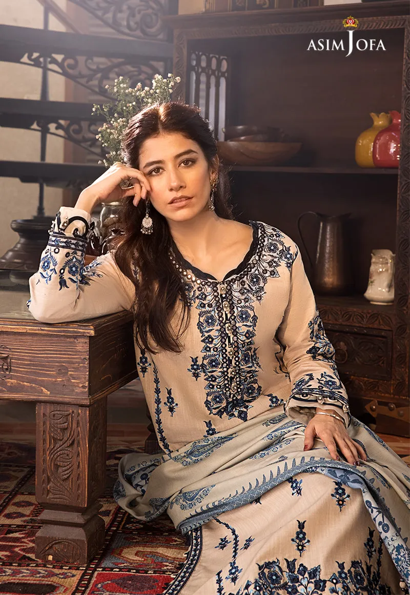 AJK-12 |  Asim Jofa The Syra Edit Kashmiri Embroidered Collection 2022 | Unstitched Embroidered Winter Suits
