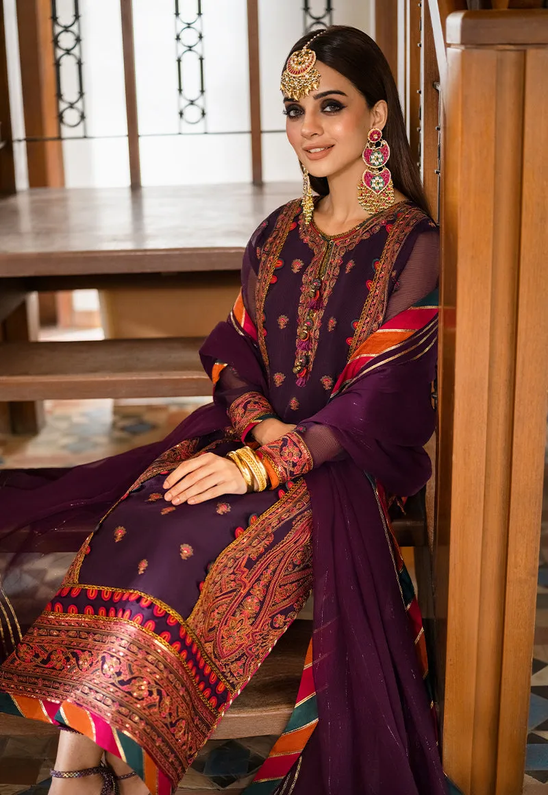 AJKM-09 | Asim Jofa Eid Festive 2023 | Unstitched Cotton Net Organza Suits