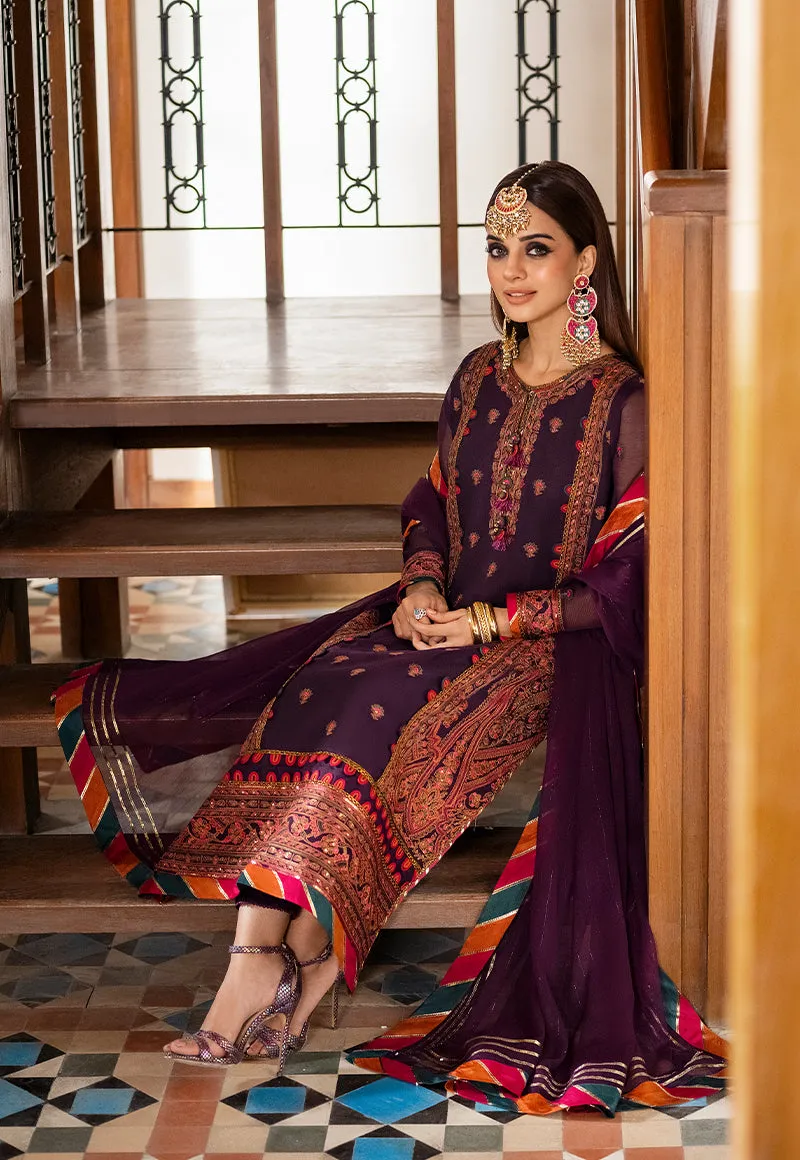 AJKM-09 | Asim Jofa Eid Festive 2023 | Unstitched Cotton Net Organza Suits