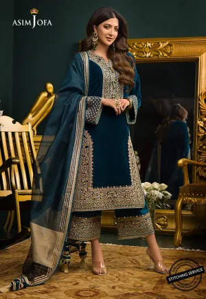 AJMR-01 | Asim Jofa Makhmal Royal Valvet Collection 2021 | Unstitched Valvet Suits