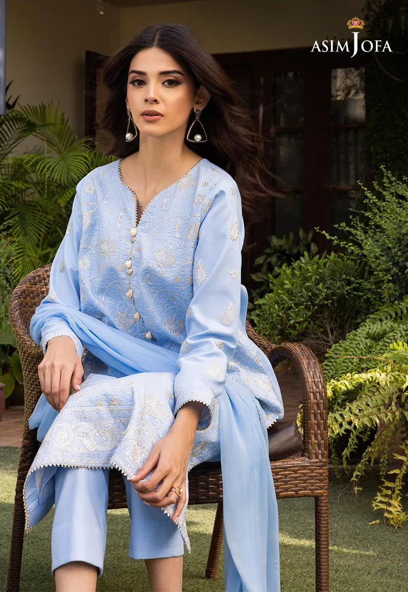 AJPE-13 (3-PC) | Asim Jofa Pret Essentials Eid Edit II Collection | Embroidered Stitched RTW Suits