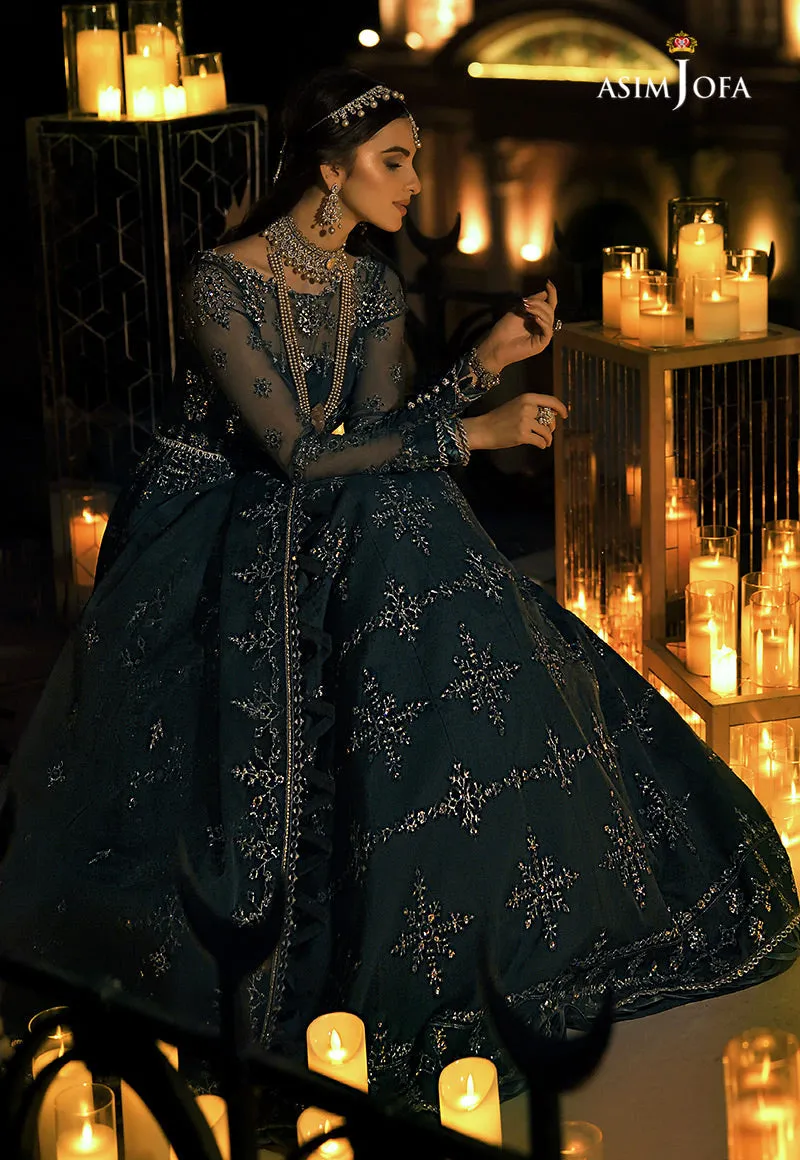 AJST-06 | Asim Jofa Sadqay Tumharay Eid Collection 2022 | Unstitched Embroidered Chiffon Suits
